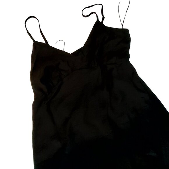 A New Day Black Sleeveless Maxi Dress XXL Rayon/Nylon Lightweight Flowy Design - Picture 11 of 12